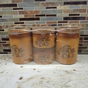Vintage Woodbury Canister Set Cheinco 689 NOS In Package